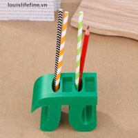 Louislifefine Trang trí văn phòng Hộp đựng bút Fun Pi Desk Organizer: A Whimsical ☢ Giá đỡ bút hình cho bàn làm việc văn phòng tại nhà Mới