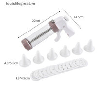 Louislifegreat 20 Chiếc Bánh Quy Báo Chí Làm Súng Bánh Quy Khuôn Bộ Cookie Báo Chí Làm Máy Mới