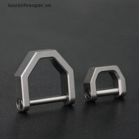 Louislifesuper D Hình Đa Năng Mini Khóa Titan Khóa Móc Khóa Khóa Xe Công Cụ Ngoài Trời Mới