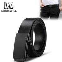 Louiswill Thắt Lưng Da Bò Có Khóa Gài Tự Động Thời Trang Cao Cấp Cho Nam