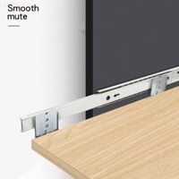 Louting 2 Miếng Có Thể Điều Chỉnh Chiều Cao Dưới Bàn Bàn Phím Máy Tính Khay Trượt Ngăn Kéo Kệ