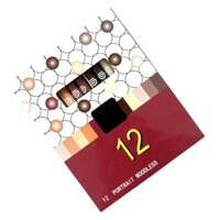 Love * 12 Miếng Bút Chì Màu Nước Bút Chì Không Gỗ 12 Màu Bút Chì Màu Dầu Cho Người Lớn Sinh Viên Vẽ Chân Dung Co