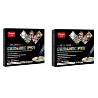 Love * Bút Sơn Acrylic Cho Đá Sơn Đá Gốm Thủy Tinh Kim Loại Vải Acrylic Sơn Bút Đánh Dấu Nước 24 Hoặc 12 Màu