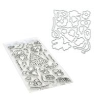 Love * Forest Animal Clear Silicone Stamp Dies Set Dập Nổi Stencil Clear Stamp Combo