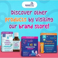 Lovebug Probiotics Men vi sinh hữu cơ dạng lỏng Probiotic Drops 10ml hữu cơ cung cấp lợi khuẩn cân bằng hệ tiêu hóa
