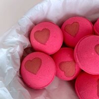 Lovely bath bomb - Bom tắm Lovely - Bathbomb hồng hương êm ái