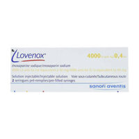 Lovenox 4000UI/0.4ml Sanofi 2 ống x 0.4ml – Dự phòng huyết khối