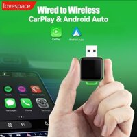 Lovespace Car 2 Trong 1 Carplay Không Dây AI Box Android Tự Động Cắm Và Chạy Bluetooth 5.0 5Ghz WIFI Áp Dụng Để Chuyển Đổi Carplay Có Dây Sang Không Dây C7H8