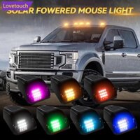 Lovetouch 1 12LED Đèn nóc ô tô chạy bằng năng lượng mặt trời Đèn nhấp nháy Cab Punch-Free cho xe tải D5X1