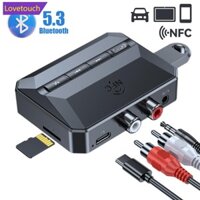 Lovetouch Car NFC Bluetooth 5.3 Bộ thu âm thanh với 3,5 mm AUX RCA USB U-Disk / TF HIFI Stereo Music Wireless Adapter có Mic Kit N3U6