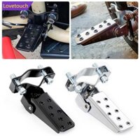 Lovetouch Đa Năng 2 Chiếc Xe Máy Phần Retro Xe Máy Kẹp-on Thép Có Thể Gập Lại Chân Bước Chốt MTB BMX Xe Đạp Gấp Bàn Đạp Để Chân Footpeg K7N3
