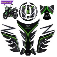 Lovetouch Xe Máy Bình Nhiên Liệu Bao Bên 5D Sợi Carbon Miếng Dán Bộ Miếng Dán Bảo Vệ Cho Kawasaki Z900 D6K7