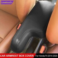 Lovetouch Xe Tay Hộp Điều Khiển Trung Tâm Nắp Tay Bao Phụ Kiện Nội Thất Microfiber Da Dành Cho Xe Honda Fit 2014-2020 B7Y8