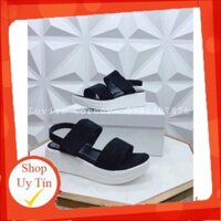 LOVIIECORNER - GIÀY SANDAL ĐẾ XUỒNG BÁNH MÌ NỮ CAO 5 PHÂN - GIÀY SANDAL NỮ ĐẾ XUỒNG 5CM QUAI NGANG 5P - ĐEN - S210507