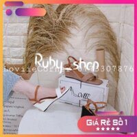 LOVIIECORNER- GIÀY SANDAL ĐẾ XUỒNG 5CM QUAI NGANG PHỐI MÀU ( TRẮNG- KEM - ĐEN ) - GIÀY NỮ ĐẾ XUỒNG 5 PHÂN - S200308