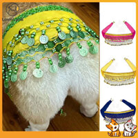 Lovinland Corgi Belly Dance Trang phục Sequin Dây thắt lưng cho thú cưng trong vòng 80cm