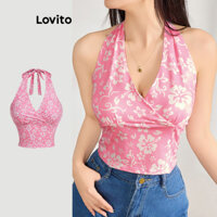 Lovito Áo ba lỗ ren họa tiết hoa Boho dành cho nữ L118ED089