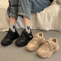 Lovito Giày sneaker thời trang tăng chiều cao thông thường cho nữ LFA43205