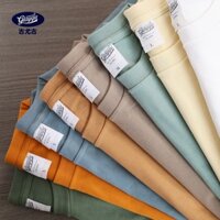 Lovito Hàng có sẵn Vận chuyển nhanh 250g Áo thun ngắn tay Cotton nguyên chất nặng dành cho nam nữ Áo thun trắng màu trơn Áo sơ mi đáy rộng hợp thời trang#NZ4.1#