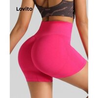 Lovito Quần legging thể thao cơ bản trơn thể thao cho nữ LNL61115