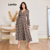 Lovito Váy xòe họa tiết Paisley thông thường dành cho nữ LBL13219