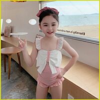 Loye Mới Công Chúa Phong Cách Đồ Bơi Dễ Thương Một Mảnh Đồ Bơi Nơ Giảm Béo Đồ Bơi Gia Đình Thoải Mái