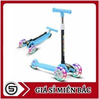 loyzi88- Xe trượt scooter 3 bánh có đèn phát sáng - xe trượt thông minh cho bé có thể gập gọn dễ dàng an toàn cho bé