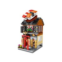 LOZ 1625  NHÀ HÀNG SUSHI MINI STREET VIEW bộ đồ chơi xếp lắp ráp ghép mô hình Mini Modular Đường Phố Thu Nhỏ 420 khối