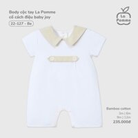 LP - Body cộc tay La Pomme cổ cách điệu baby joy - Be - SS25.T9B