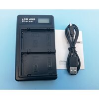 Lp-e8 LPE8 LP E8 LCD Bộ sạc USB kép cho Canon EOS 550D 600D 650D 700D X4 X5 X6i X7i T2i T3i LP-E8 Pin Sạc