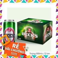 [LP] Thùng 12 Lon x 500ml Bia Đức BECKS [HN]