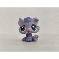 Lps Action Hình littlest pet shop Purple Puppy Dog Brown Eyes #1752 Đồ chơi trẻ em