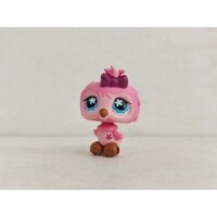 Lps Hình Chim Hồng Mắt Xanh Nơ Tím #7081 Đồ chơi Littlest Pet Shop