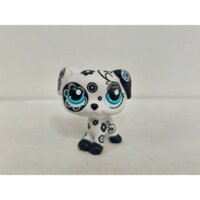 Lps Hình Trắng Chó Đen Mắt Xanh #1613 Đồ chơi Littlest Pet Shop