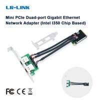 LR-LINK 2217pt cổng kép Mini PCI-Express Gigabit mạng Ethernet Card RJ45 LAN Adapter 10/100/1000Mbps PCI-E Intel i350 chip