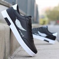 LRCLOVE Giày thể thao nam mới Giày mùa hè nam Giày thể thao trắng Giày thời trang nam Zapatillas Hombre Chaussure Homme - Đen - 40