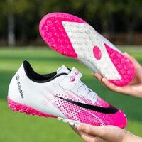 LRCLOVE Kids Magic Stick Giày bóng đá cho phụ nữ lớn bé TF Broken Nail Giày thể thao cho trẻ em nữ - A8-1 Bột trắng - 34