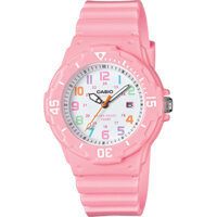 LRW-200H-4B2VDF | Đồng Hồ Casio | Nữ | Dây Nhựa Màu Hồng | 3 Kim | Chống Nước WR100M
