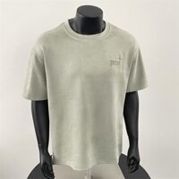 LS Áo thun thêu tay ngắn họa tiết chữ thập