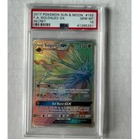 LS Thẻ POKEMON Sun & Moon Full-Art SOLGALEO GX 155/149 Secret Rare PSA 10 GEM MINT 1459 d37 19