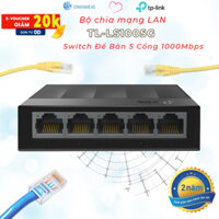 LS1005G - Bộ chia mạng LAN 1 ra 4 | Tốc độ cao 1000Mbps | Switch 5 cổng LS1005G | Bảo hành 2 năm chính hãng