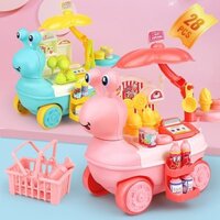 LSD ĐỒ CHƠI XE ĐẨY BÁN KEM KÈM QUẦY TÍNH TIỀN MINI 18