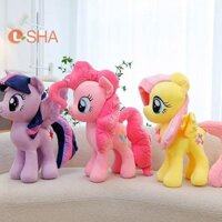 [Lsha] 30CM My Little Pony Kawaii Đồ chơi Pinkie Pie Fluttershy Twilight Sparkle Búp bê nhồi bông mềm Đồ trang trí Quà tặng sang trọng cho trẻ em MỚI