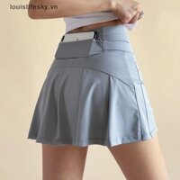 Lsvn Quần Short Thể Thao Váy, Nữ Mùa Hè Mỏng Chạy Bộ Chống Rỉ Rời Eo Cao Mỏng, Quần Quần Quần Tennis Yoga HOT