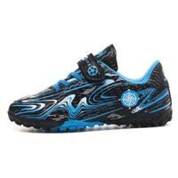 LSYAAAAA Hot bán giày bóng đá trẻ FGTF28-39 kích thước giày bóng đá trẻ em giày thể thao - Đen xanh 630 - 2 - 35
