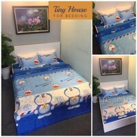 lt Bộ Chăn Drap Giường Cotton Poly DOREMON Tinyhouse .