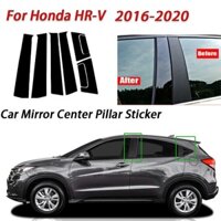 Lt Honda HRV Đen Bóng Cửa Xe Ô Tô Cửa Sổ Trung Tâm Cột B C Trụ Cột Bài Miếng Dán Viền Gương Trang Trí Phim Cho HR-V 2016-2022 2023Phụ Kiện