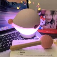 Ltblby Cầu nguyện cho ánh sáng phước lành, Quà tặng đèn ngủ ngủ ngủ bằng nhựa PVC xanh / hồng / mơ ước, điều chỉnh ba màu gõ Hình dạng cá gỗ sáng tạo tại nhà