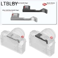 Ltblby Finger Grip, Bộ mở rộng máy ảnh Tấm nhôm L Tay cầm bằng gỗ nguyên khối, Bộ nút chụp bền phát hành nhanh cho Fuji X-M5