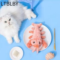 Ltblby Floppy Tôm Hùm Đồ Chơi Cho Chó, Đồ Chơi Cho Chó Sang Trọng Điện 5V, Sạc USB Dễ Thương 26CM 300mAh Chó Nhai Đồ Chơi Chó Mèo